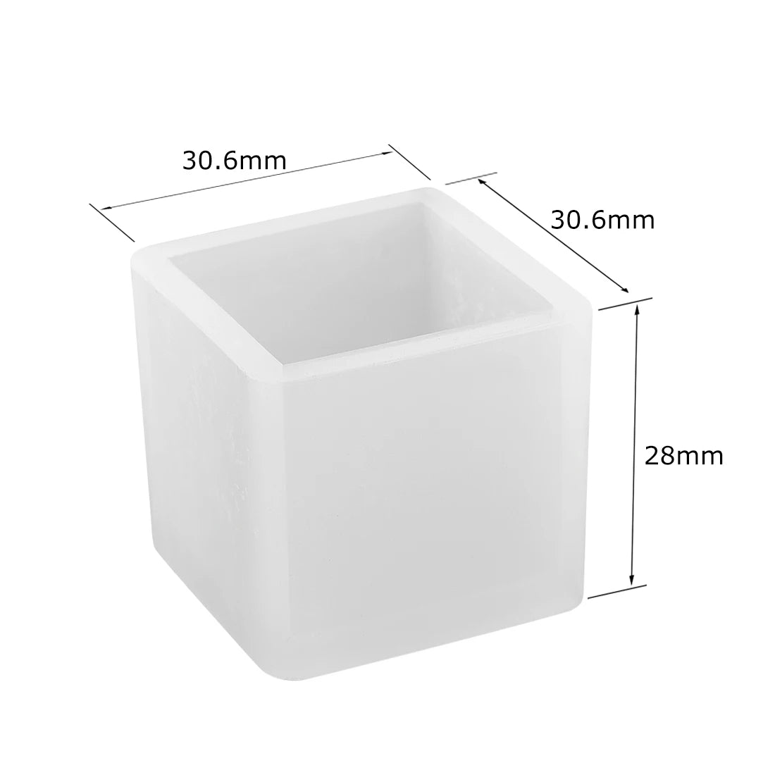 Cuboid Cube Resin Mold Silicone DIY Jewelry Tray Casting Accessories