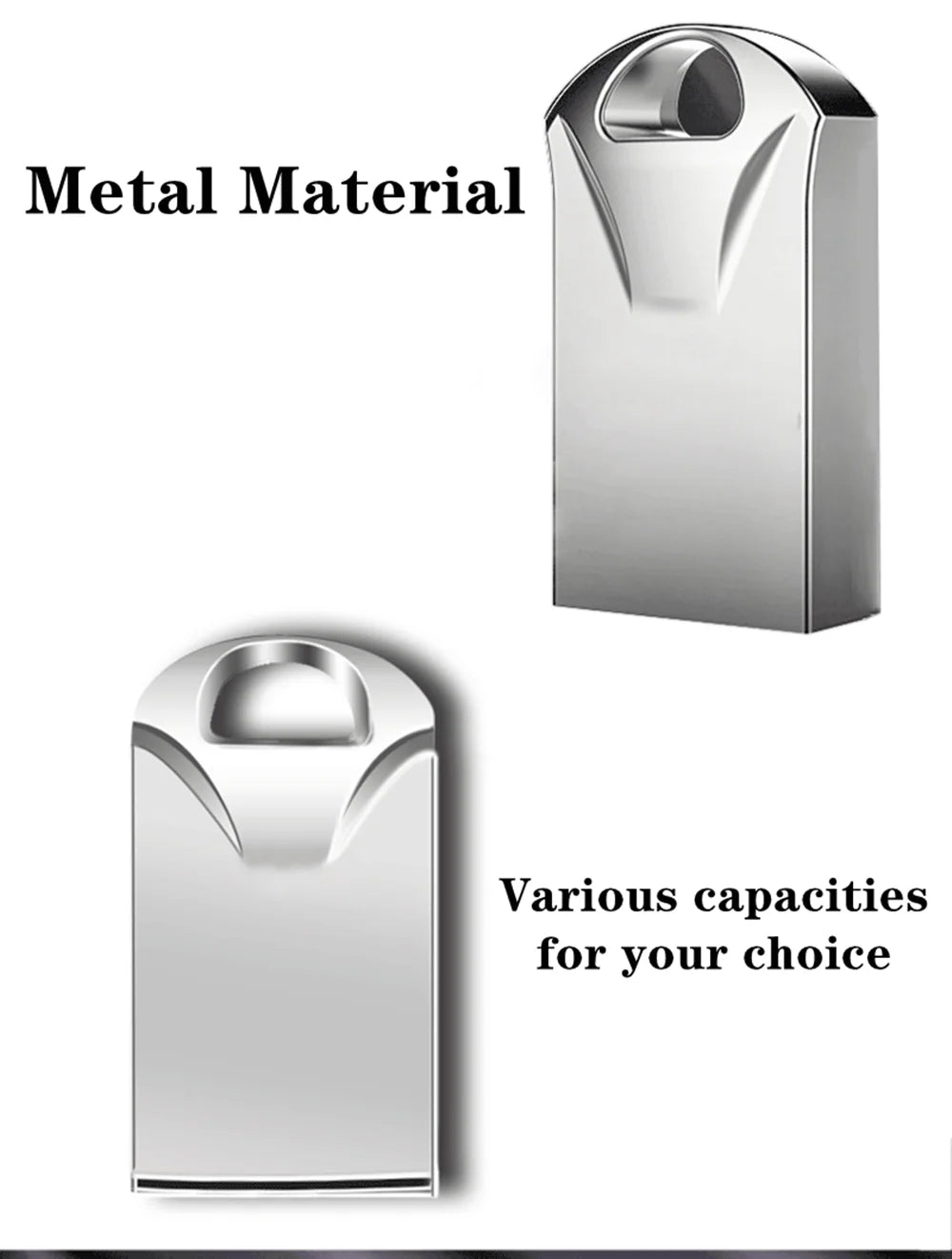 New Mini Metal USB Flash Drive 16GB to 512GB Portable Gift