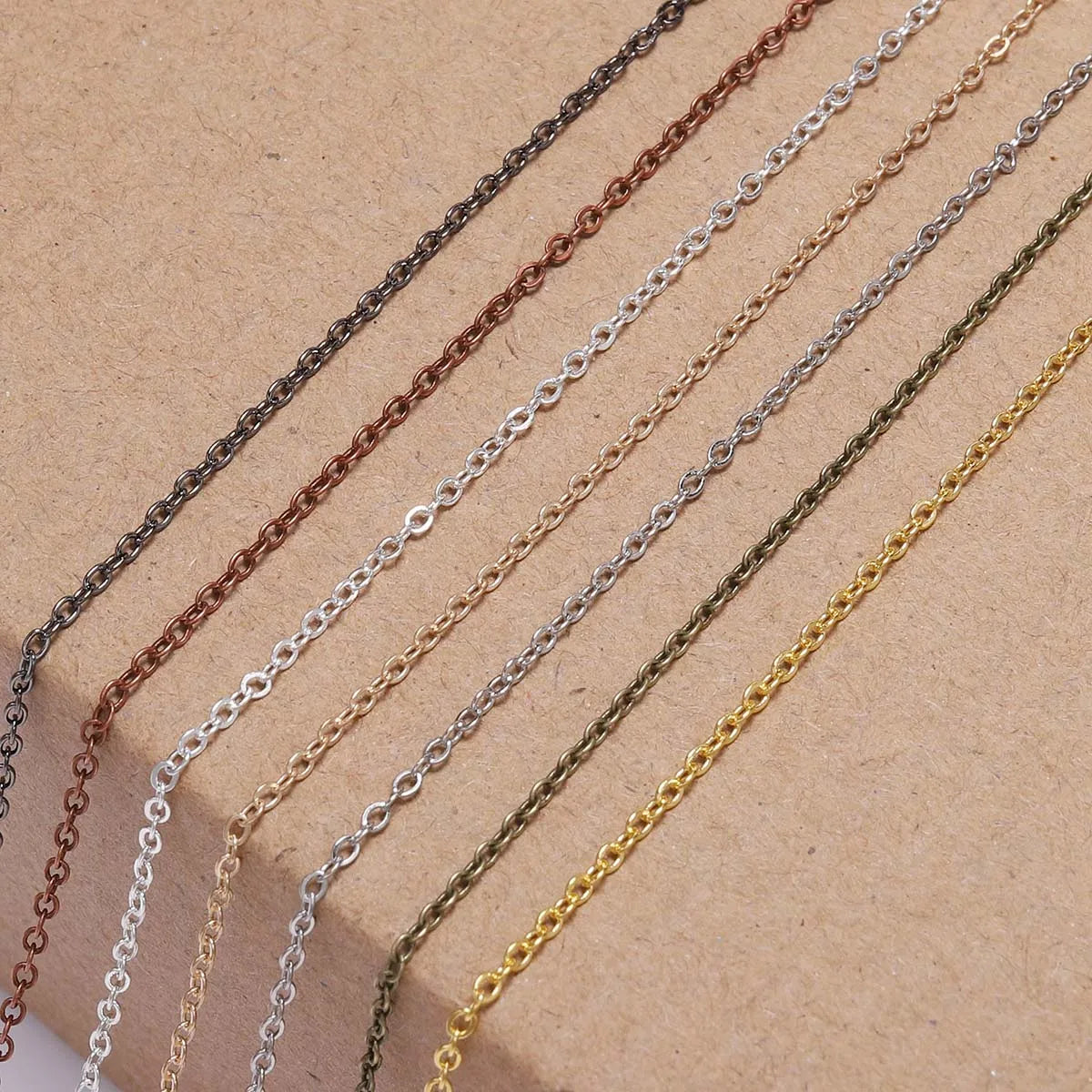 5 M/Lot Gold Bronze Plated Necklace Chain for DIY Jewelry