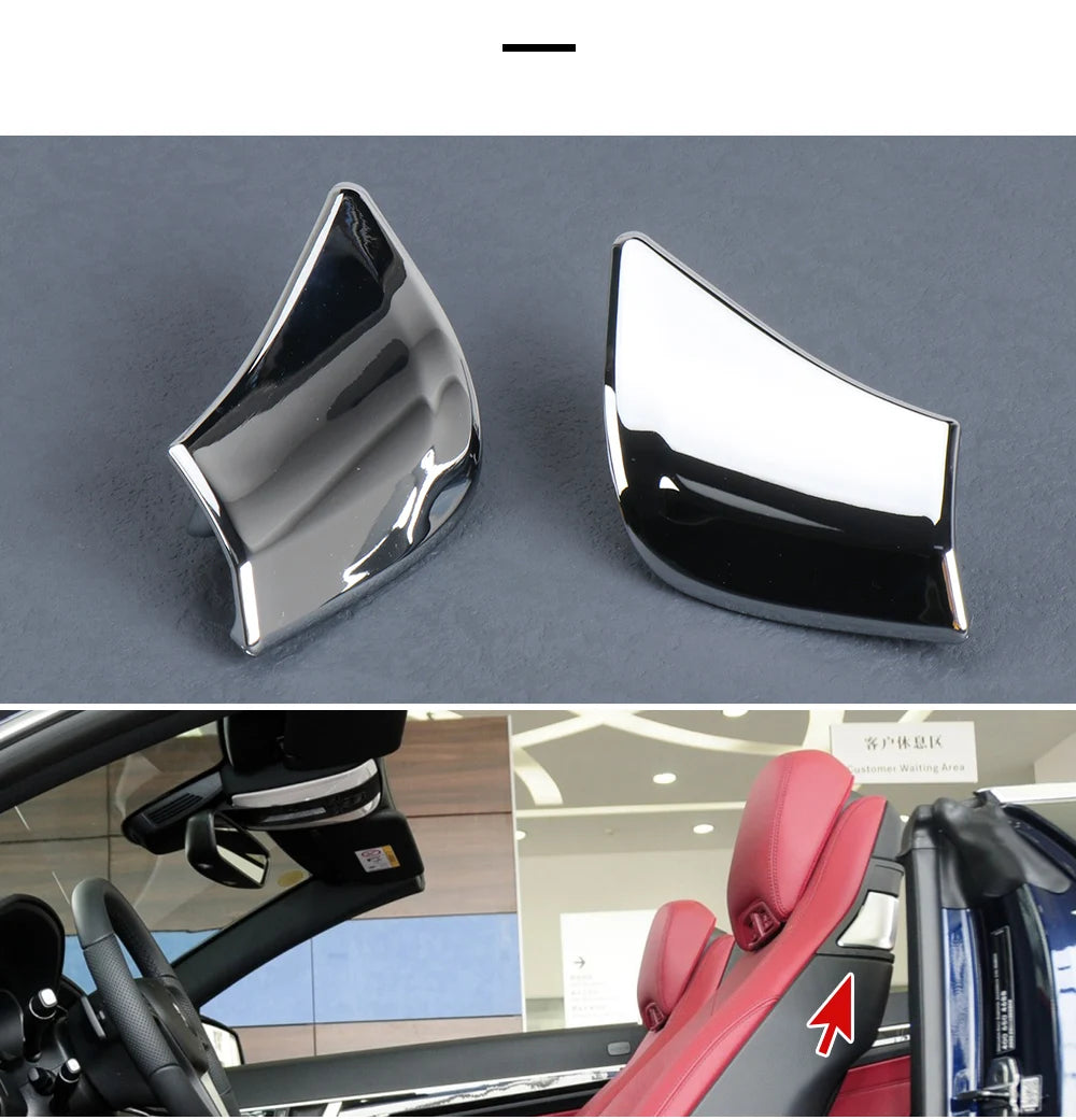 Car Front Seat Backrest UnLock Switch Release Handle Cover For Mercedes Benz C E Class W207 W204 Coupe E200 E260 E300 E400