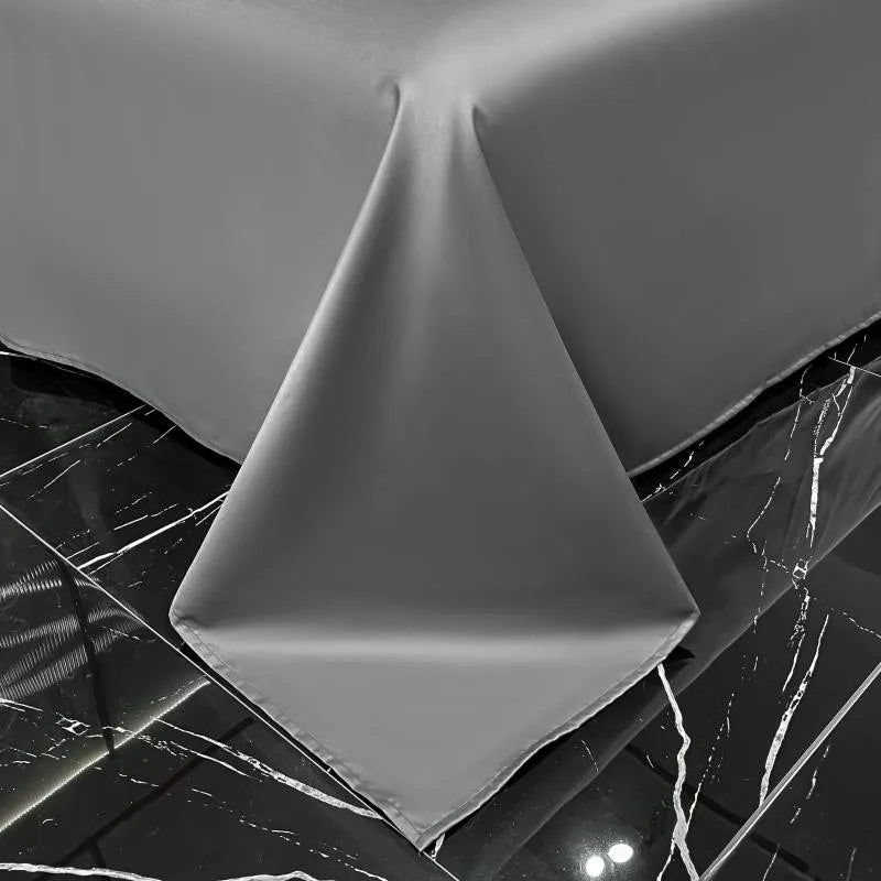 White Gray Egyptian Cotton Hotel Duvet Cover Set 600TC Silky Soft Bedding Set