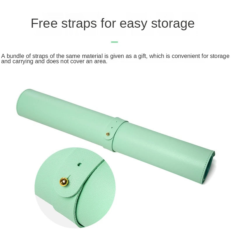 White Mousepad Large Gaming Desk Mat Waterproof Non-Slip PU Suede