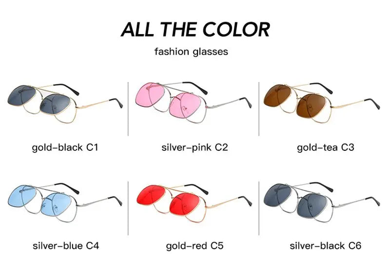 Vintage Flip Up Punk Round Sunglasses UV400 Retro Shades for Women