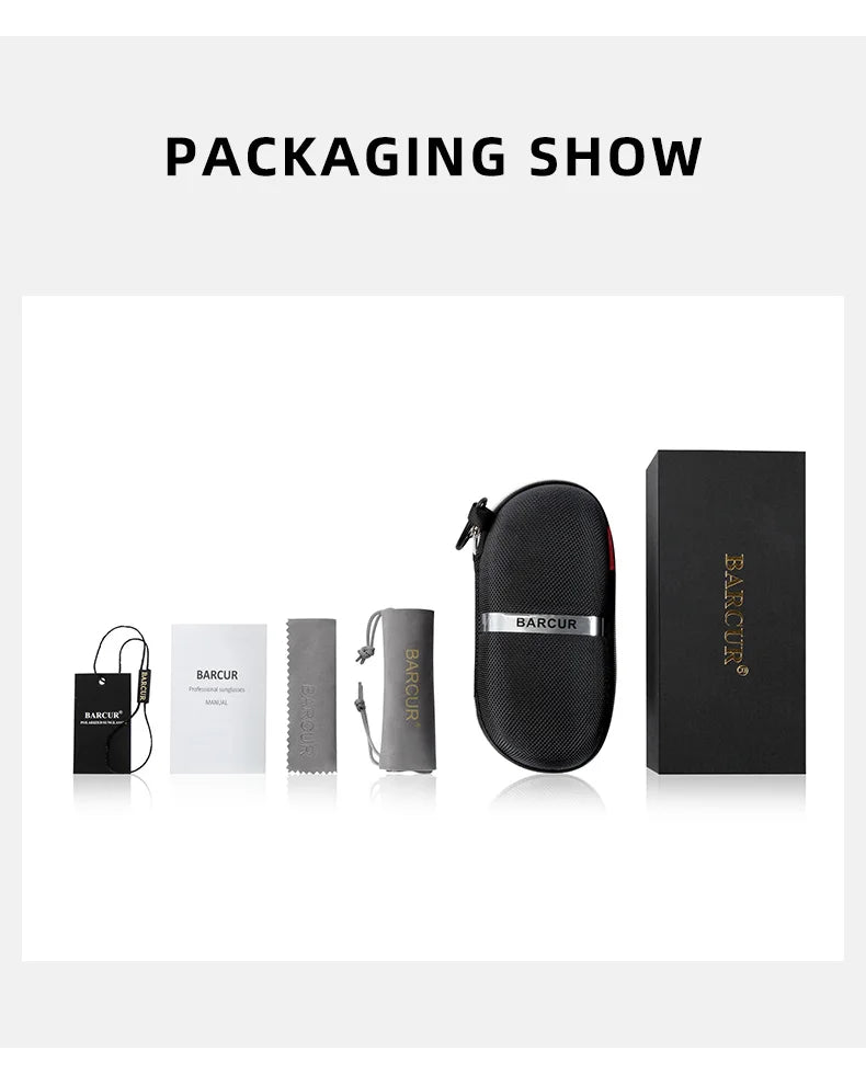 BARCUR Polarized Ladies Sunglasses Gradient Lens Round Design