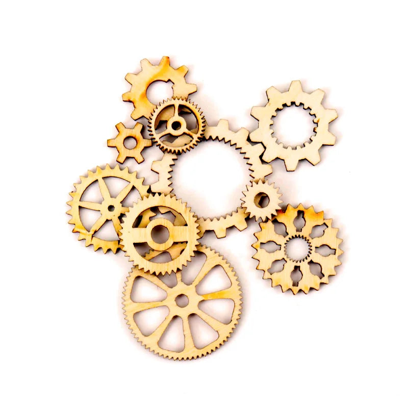 Handmade Wooden Animal Leaves Painting Scrapbooking DIY Accessories