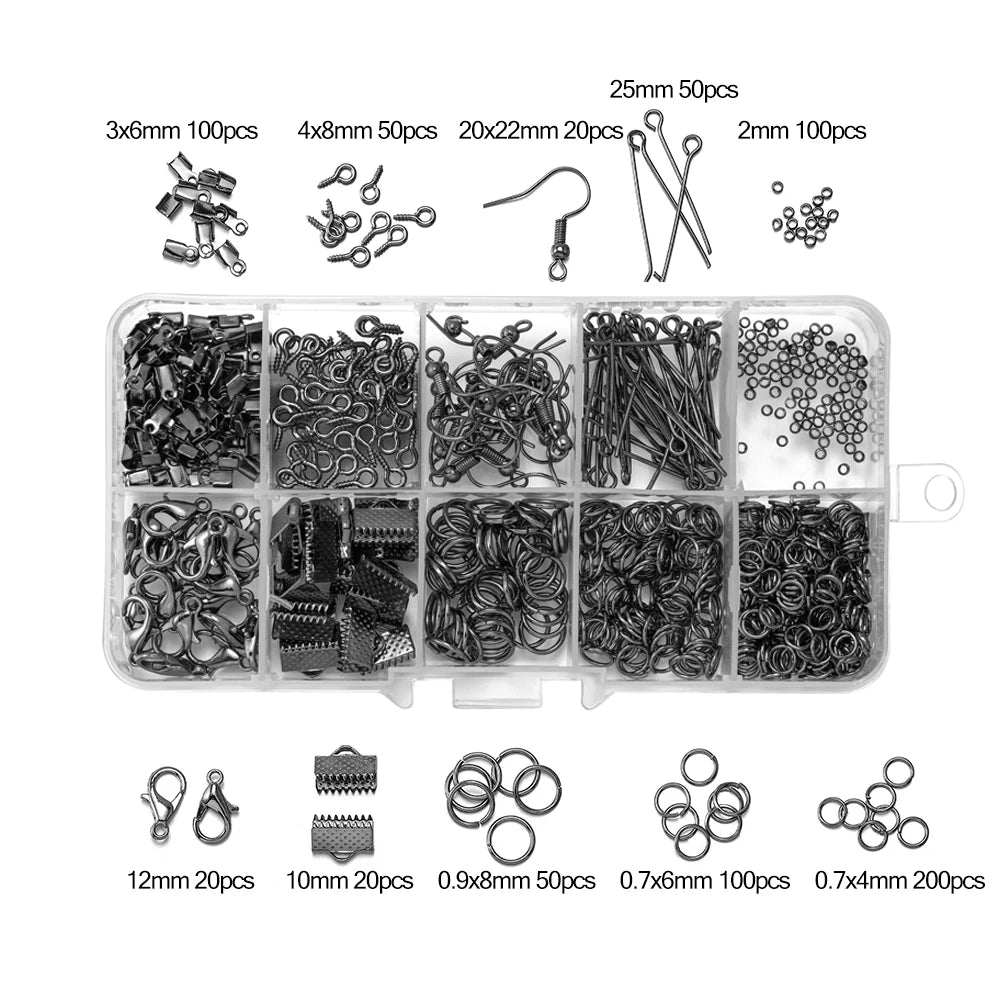 Alloy Accessories Jewelry Findings Set for DIY Jewelry Making