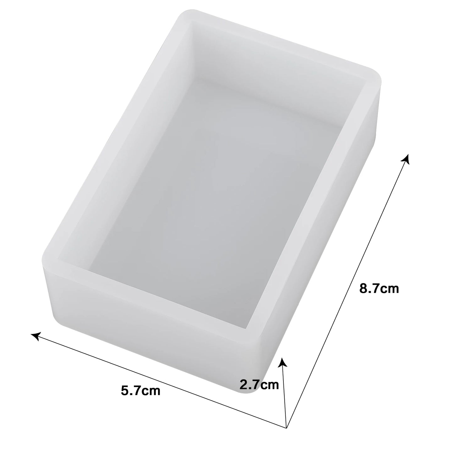 Cuboid Cube Resin Mold Silicone DIY Jewelry Tray Casting Accessories