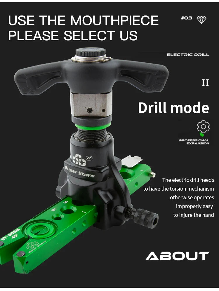 DSZH ST-R806FT 806A Copper Pipe Expander Set Tool Kit