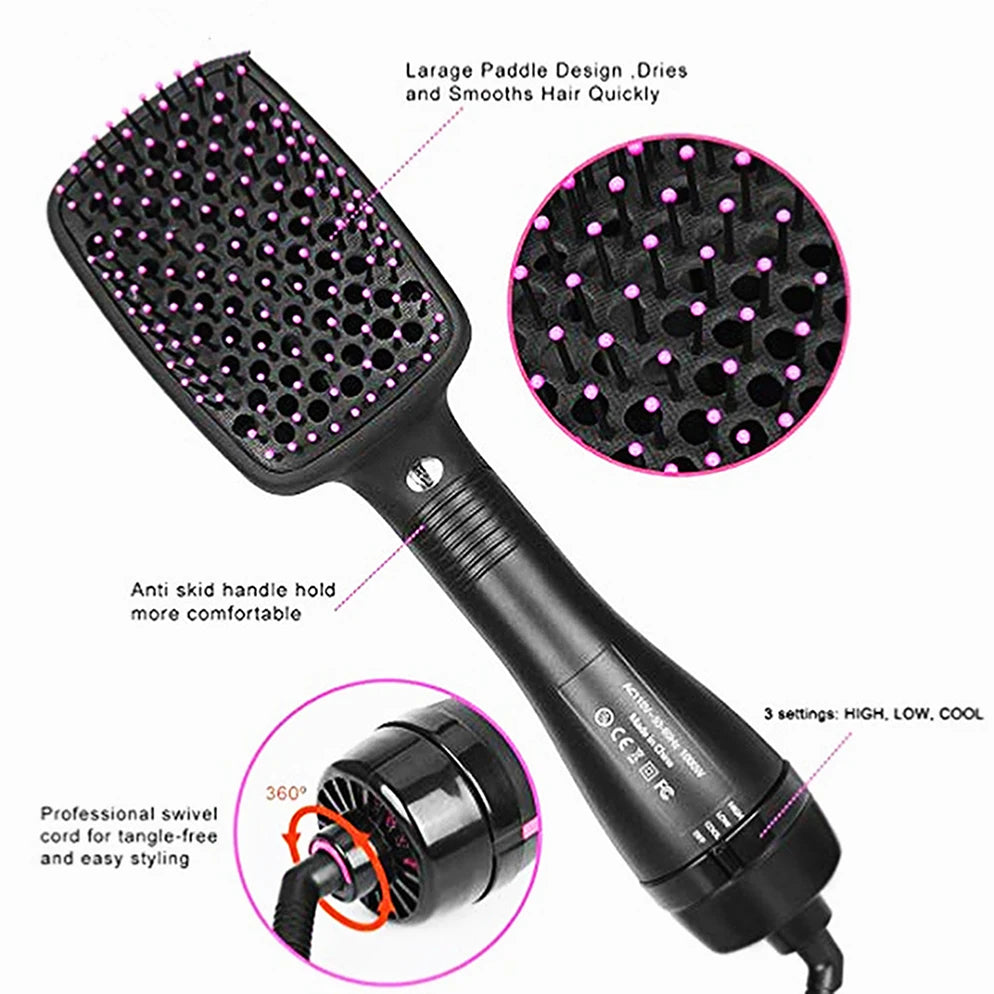 Hot Sale One Step Hair Comb Negative Ion Dryer Brush Curler