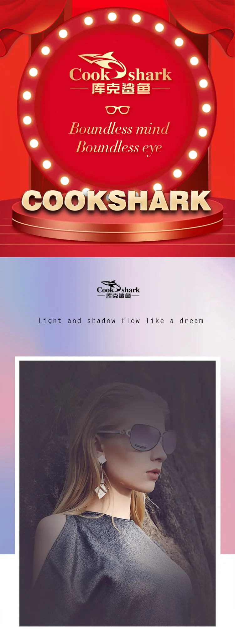 Cook Shark New 2020 Ladies Polarized Sunglasses Classic
