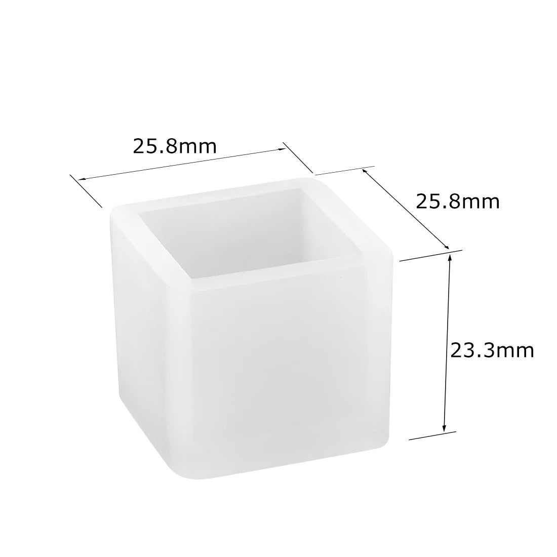 Cuboid Cube Resin Mold Silicone DIY Jewelry Tray Casting Accessories