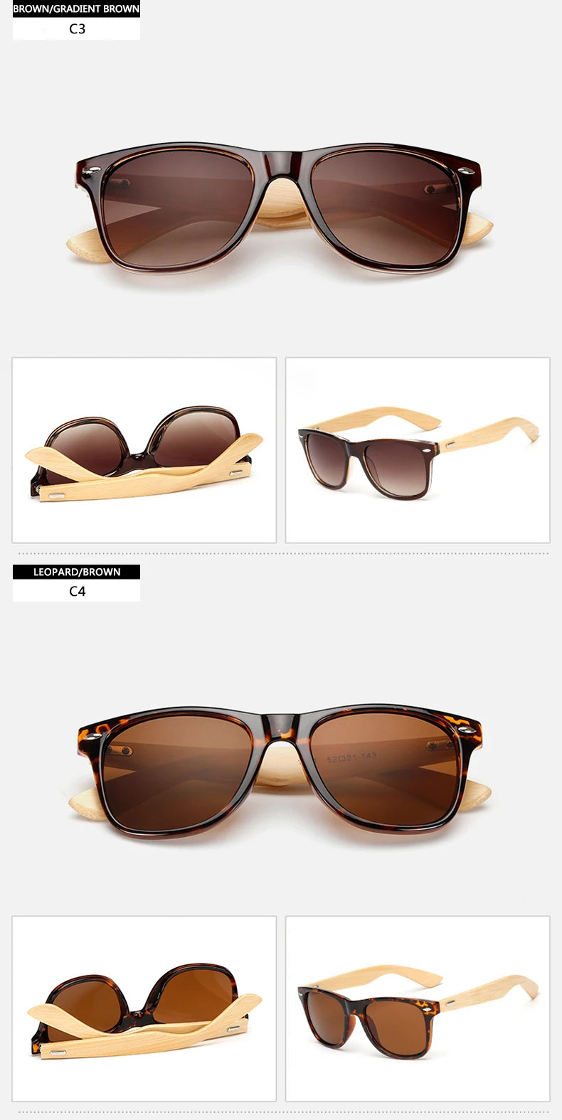 New Bamboo Sunglasses Female Designer Mirror Gafas De Sol
