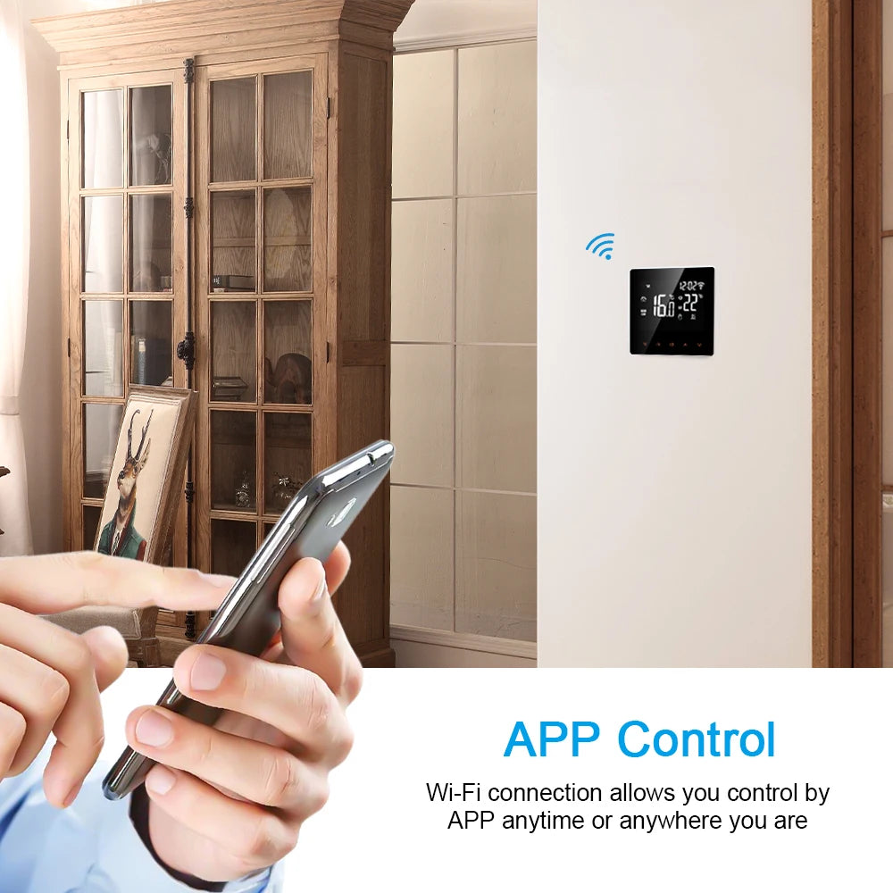 Smart WiFi Thermostat for Electric Heating and Gas Boiler with Alexa and Google Home Integration