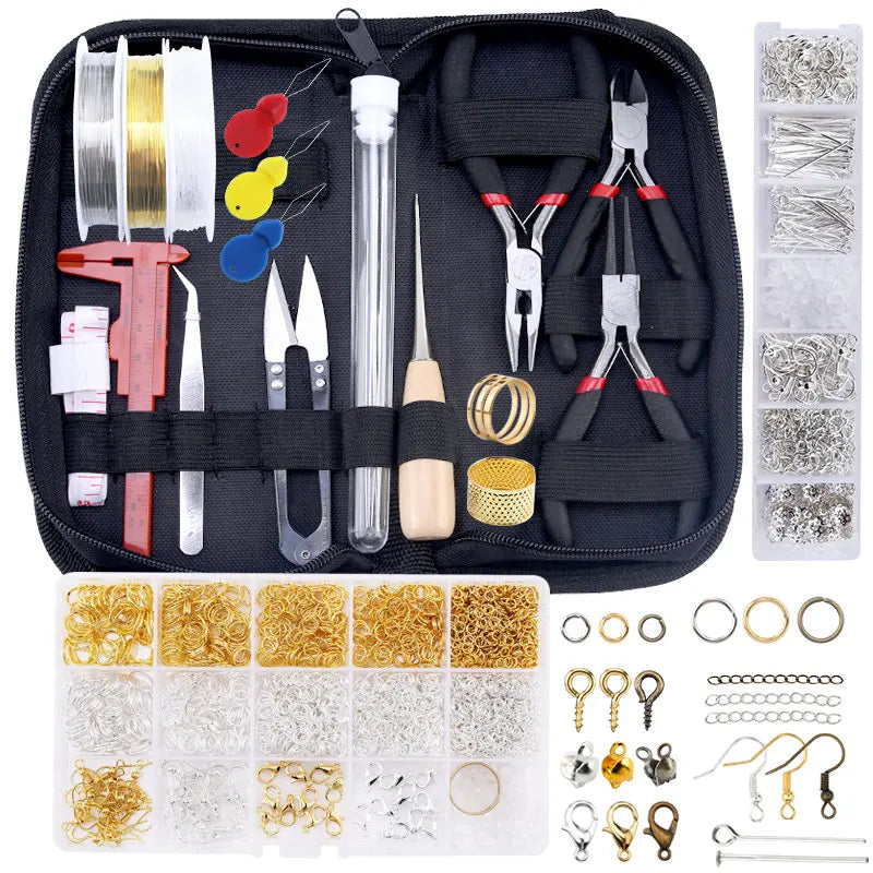Jewelry Making Supplies Kit with Tools, Copper Wires and Findings
