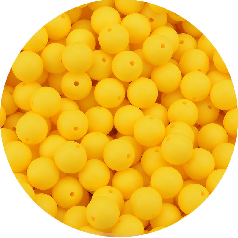 LOFCA 15mm Silicone Loose Beads 20pcs Safe Teether For Infants