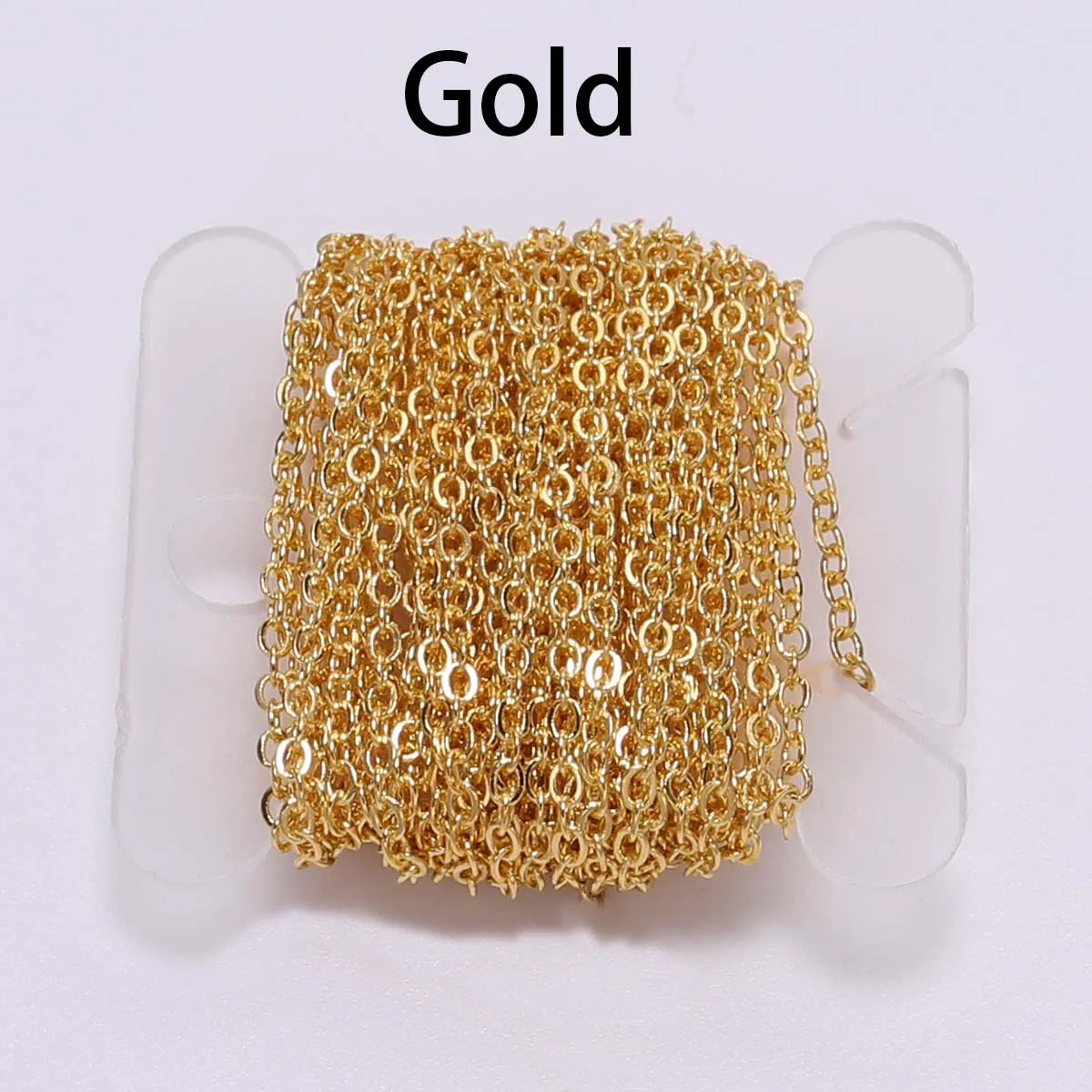 5 M/Lot Gold Bronze Plated Necklace Chain for DIY Jewelry
