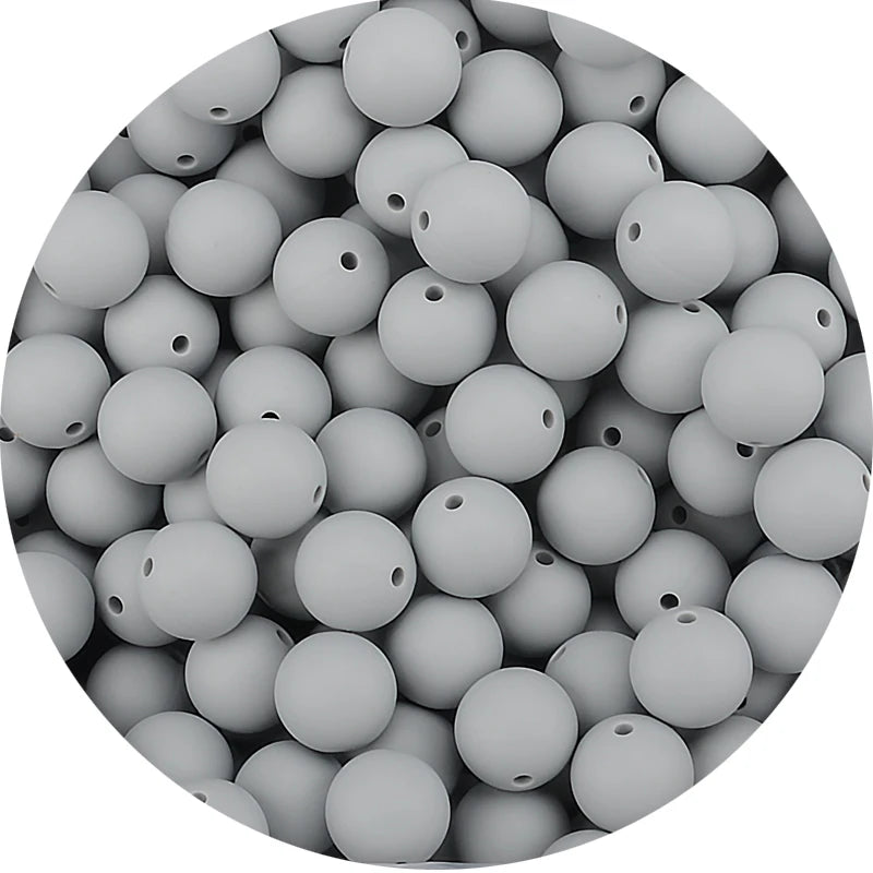 LOFCA 15mm Silicone Loose Beads 20pcs Safe Teether For Infants