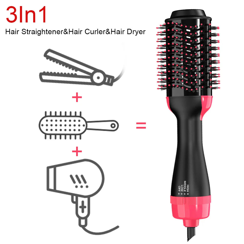 LISAPRO 3 IN 1 Hot Air Brush One-Step Hair Dryer Styler
