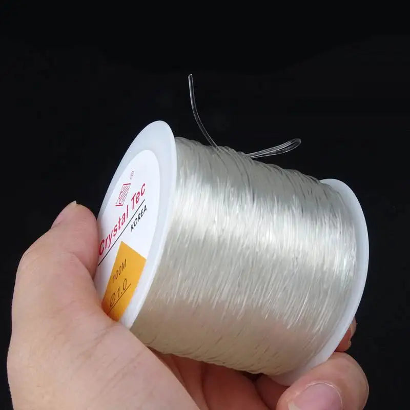 100m Strong Elastic Beading Thread Cord 0.5-1mm for Jewelry