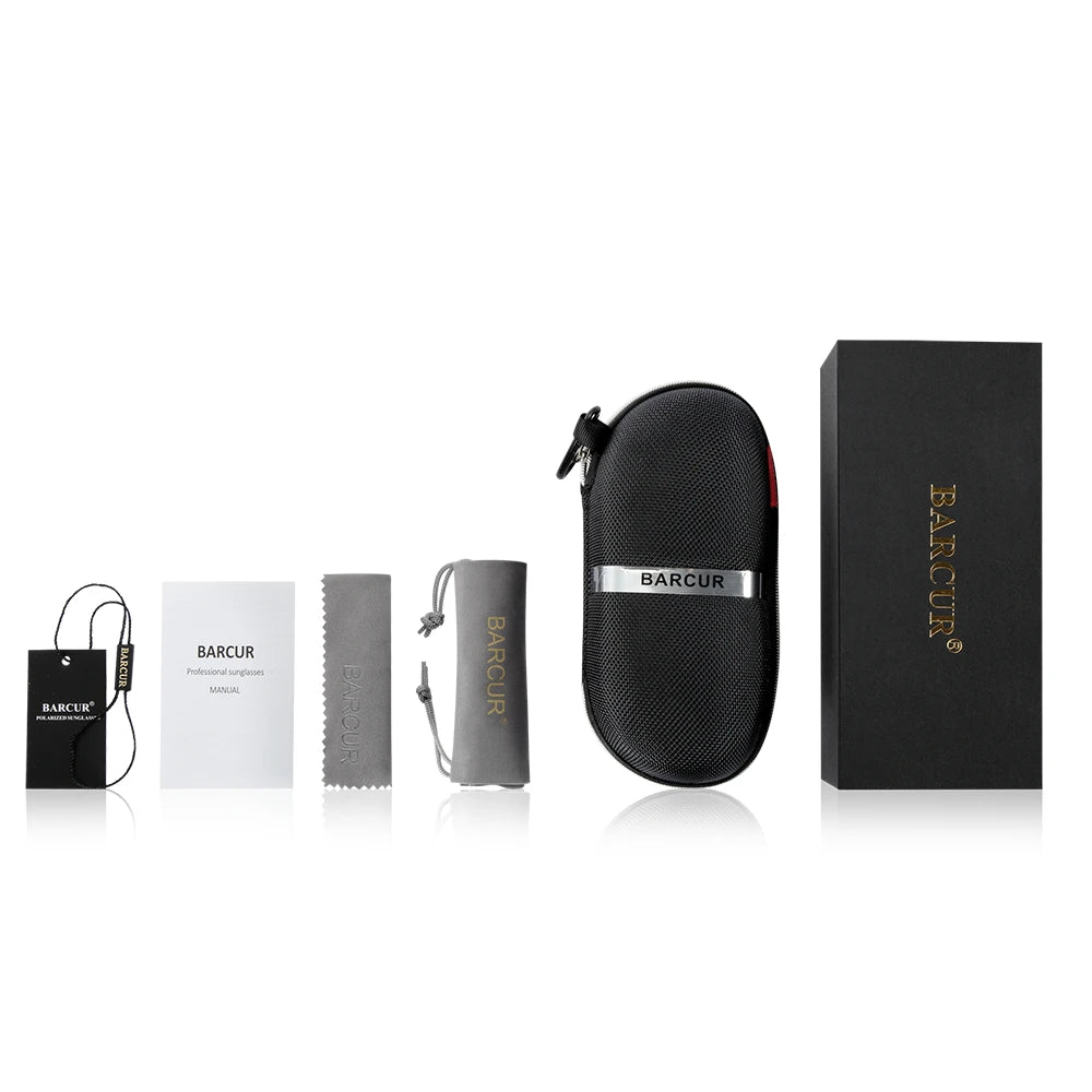 BARCUR Polarized Ladies Sunglasses Gradient Lens Round Design