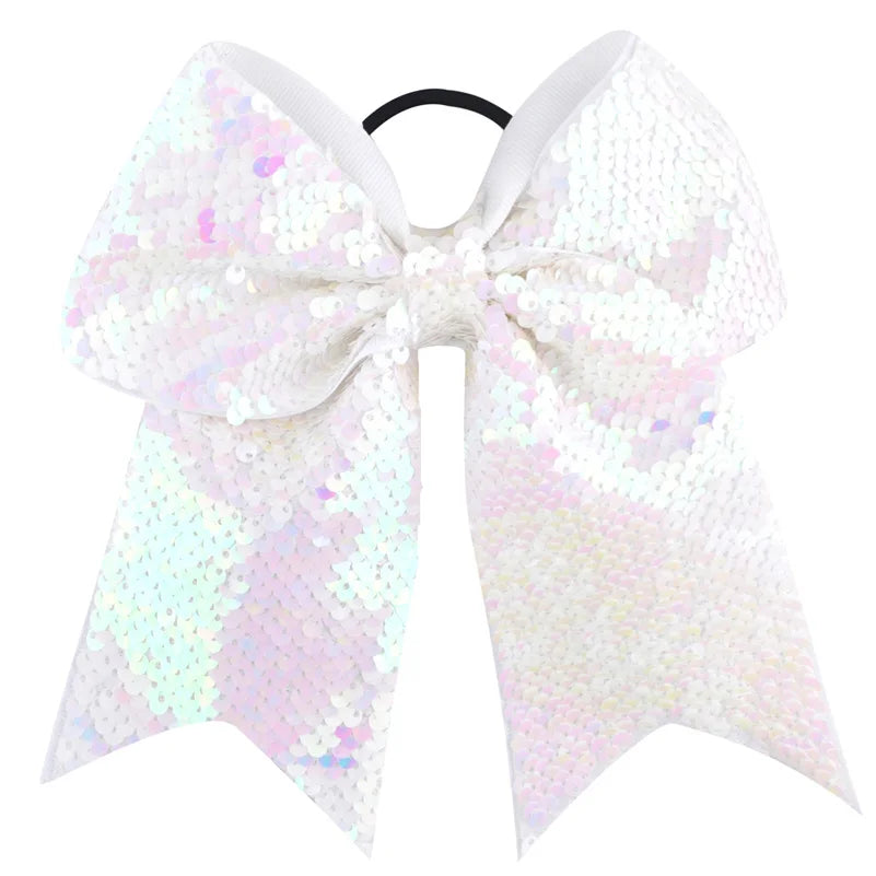 8 Inch Double-faced Mermaid Sequins Hair Bow for Girls