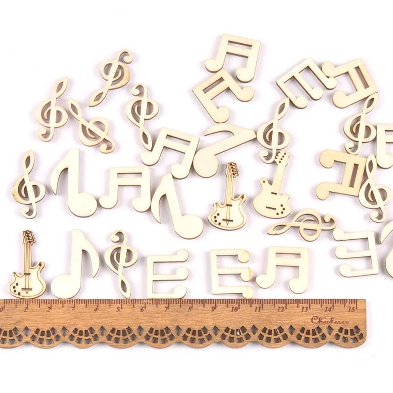 Mixed Leaf Animal Butterfly Chips Wooden Cutouts Craft Embellishments mt2520