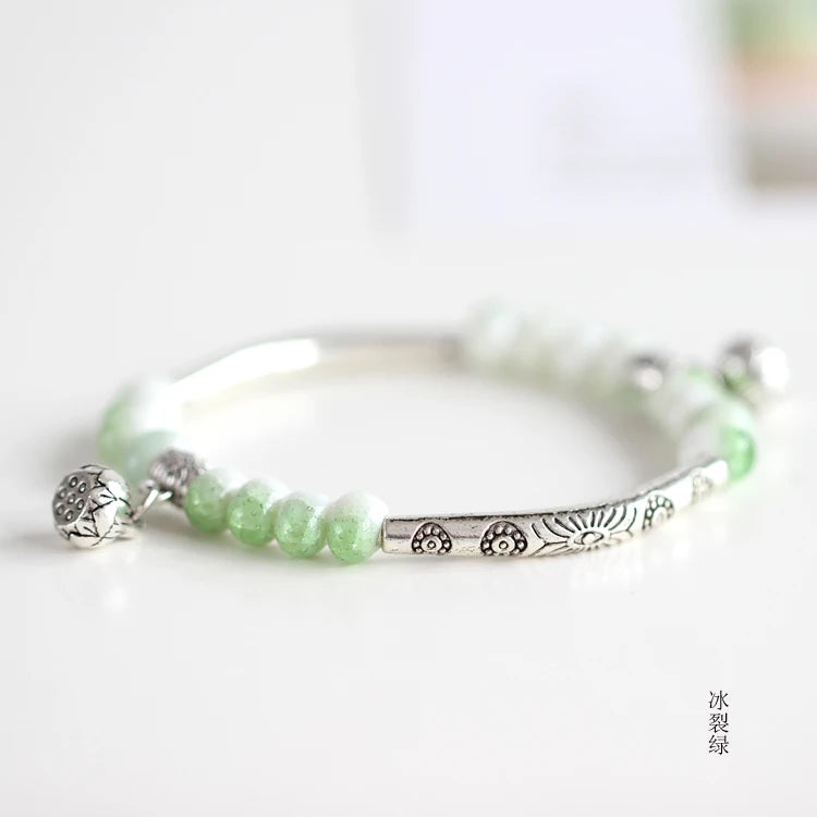 Women's Handmade Ceramic DIY Retro Bracelets Fashion Jewelry