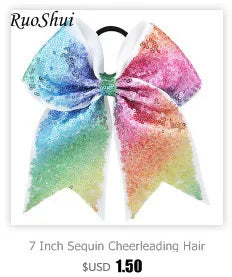 8 Inch Double-faced Mermaid Sequins Hair Bow for Girls