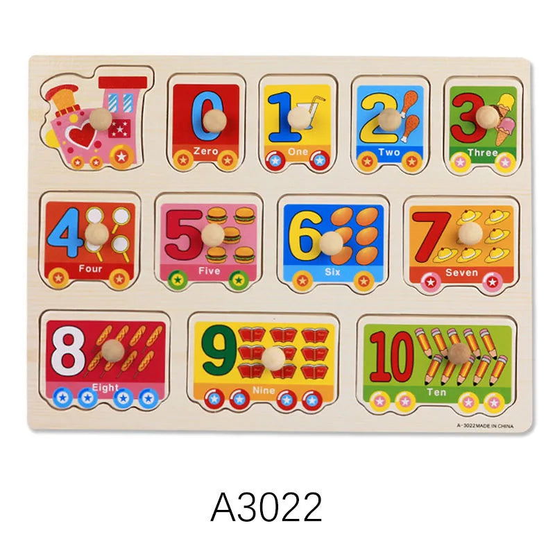 Montessori Wooden Puzzles 3D Jigsaw Educational Toys