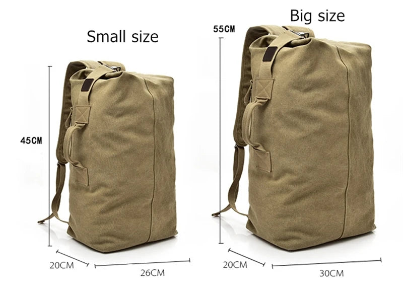 Man Travel Backpack Large Capacity High Quality Canvas Bags