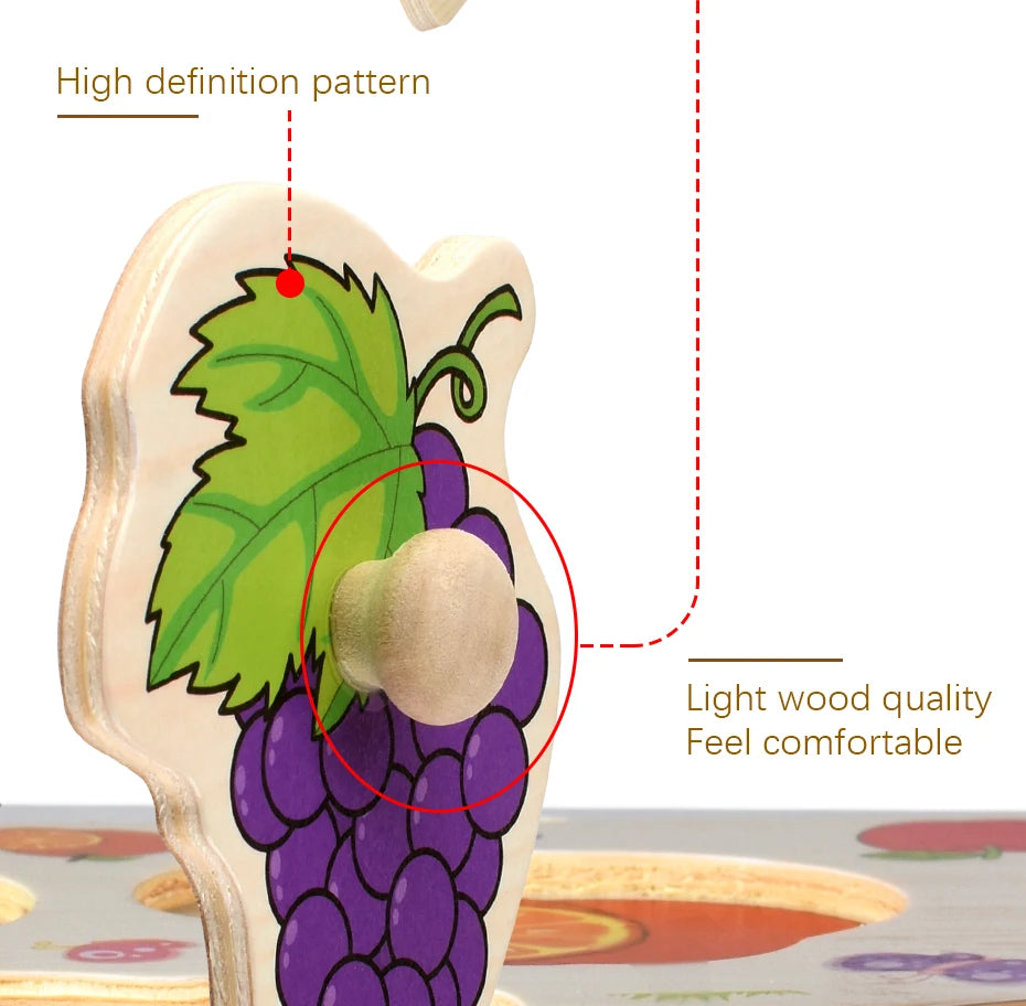 Montessori Wooden Puzzles 3D Jigsaw Educational Toys