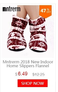 Mntrerm New Cute 2023 Indoor Home Slippers Warm Plush Non-Slip Soft Fur Women Shoes