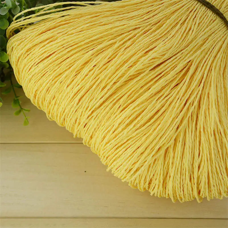 Natural Raffia Straw Yarn 600 Meter 500g for Hand Knitting Crochet Summer Hats Handbags Baskets DIY Craft