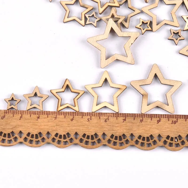 Mixed Leaf Animal Butterfly Chips Wooden Cutouts Craft Embellishments mt2520