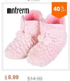 Mntrerm New Cute 2023 Indoor Home Slippers Warm Plush Non-Slip Soft Fur Women Shoes