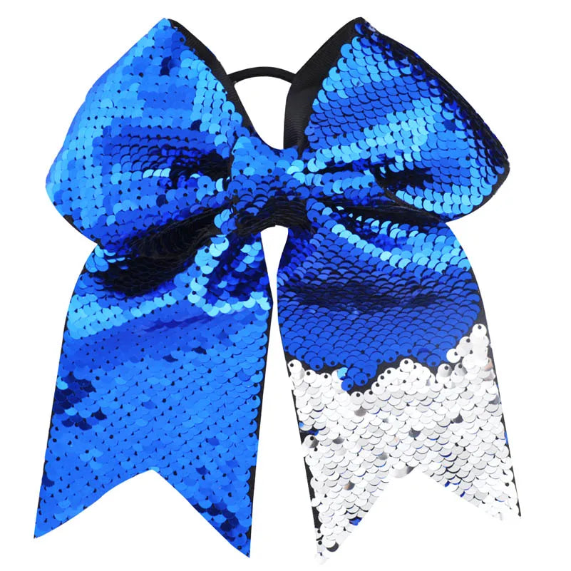 8 Inch Double-faced Mermaid Sequins Hair Bow for Girls