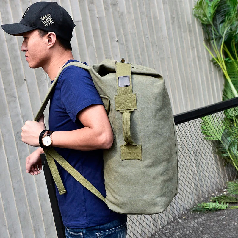 Man Travel Backpack Large Capacity High Quality Canvas Bags