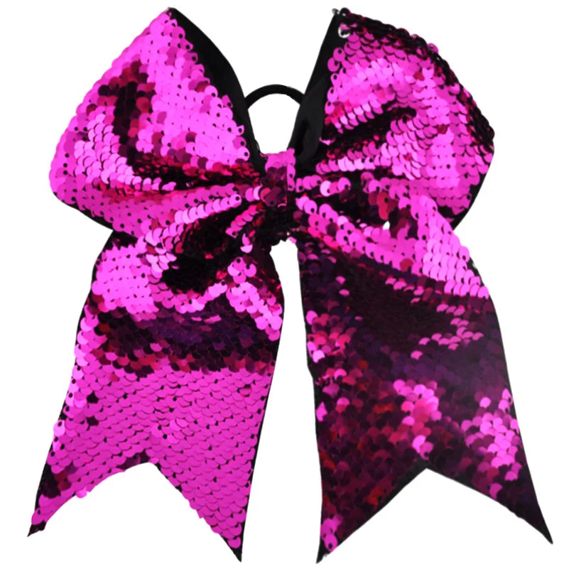 8 Inch Double-faced Mermaid Sequins Hair Bow for Girls