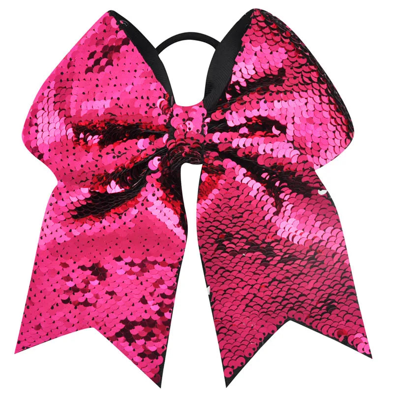 8 Inch Double-faced Mermaid Sequins Hair Bow for Girls