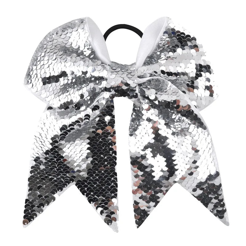 8 Inch Double-faced Mermaid Sequins Hair Bow for Girls