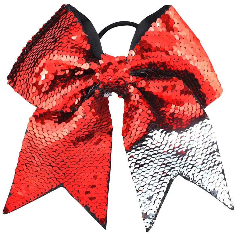 8 Inch Double-faced Mermaid Sequins Hair Bow for Girls