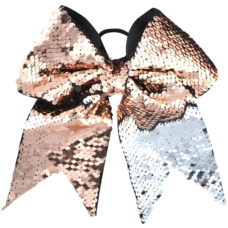 8 Inch Double-faced Mermaid Sequins Hair Bow for Girls