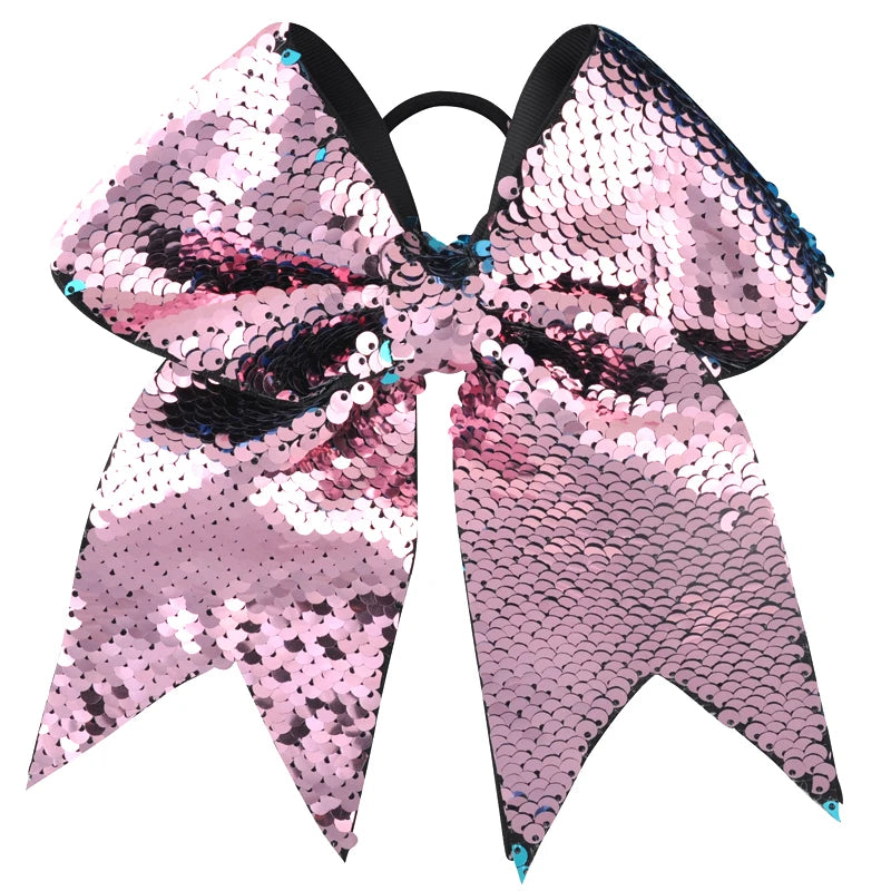 8 Inch Double-faced Mermaid Sequins Hair Bow for Girls