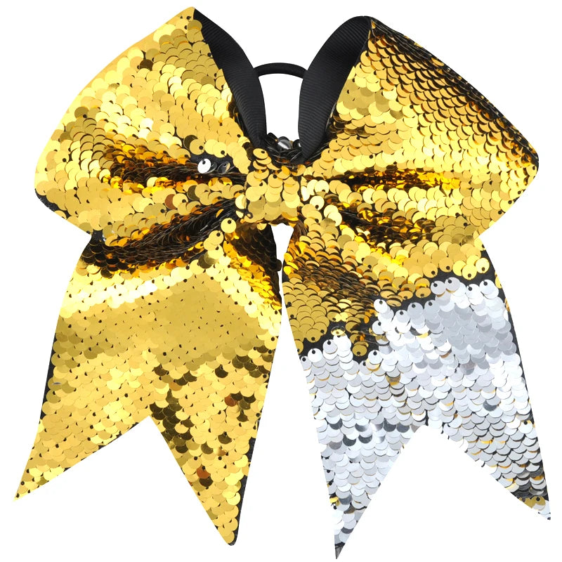 8 Inch Double-faced Mermaid Sequins Hair Bow for Girls