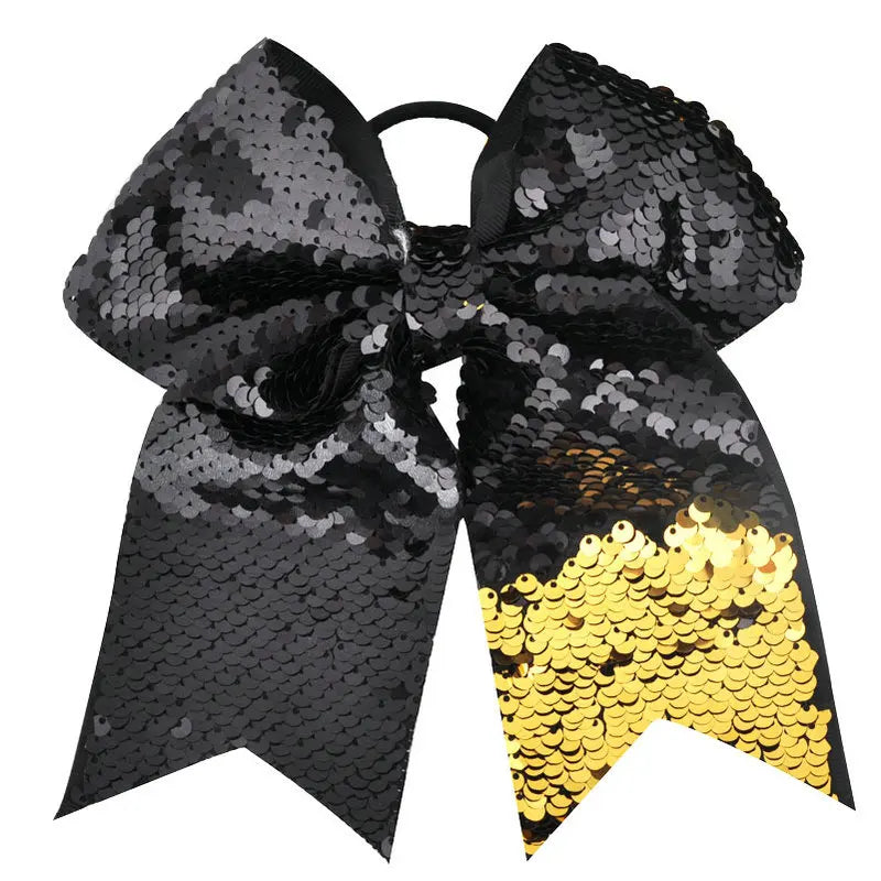 8 Inch Double-faced Mermaid Sequins Hair Bow for Girls