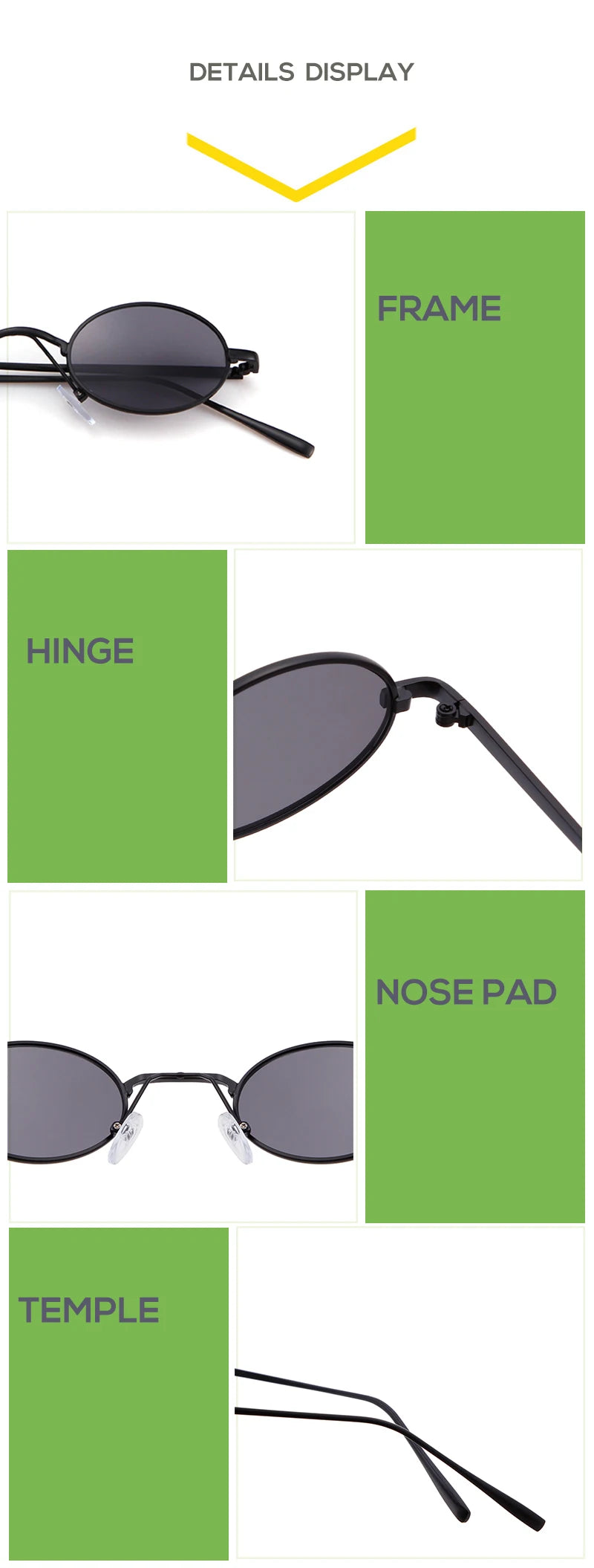 SORVINO Skinny Steampunk Oval Sunglasses 2020 Women Gold Shades