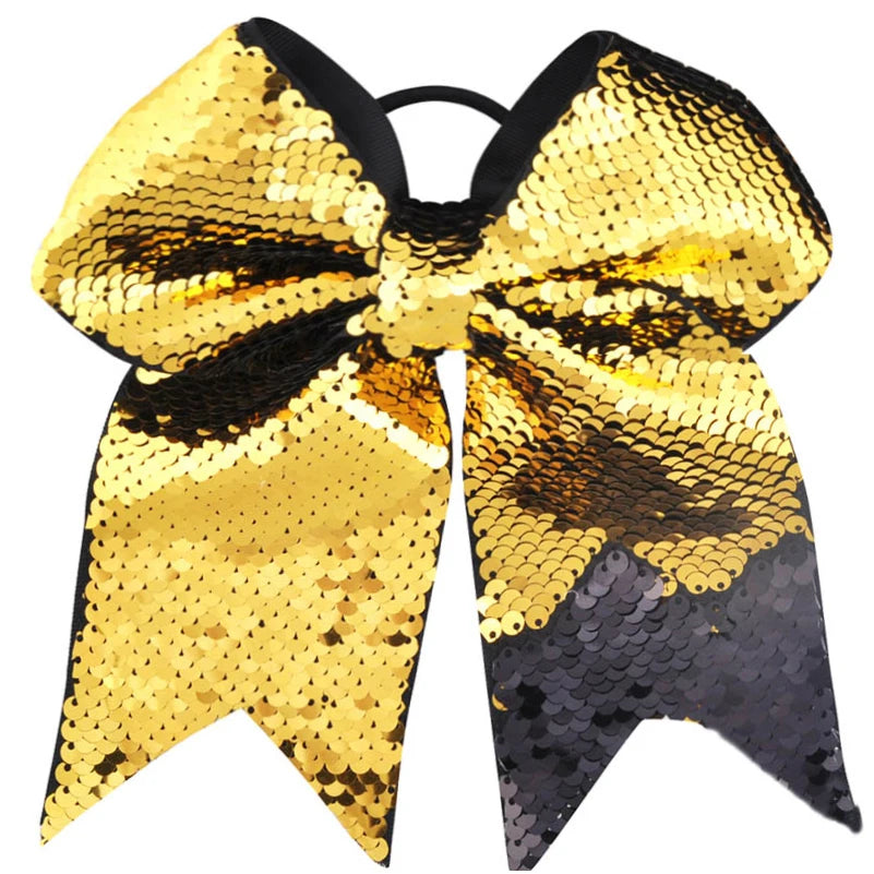 8 Inch Double-faced Mermaid Sequins Hair Bow for Girls