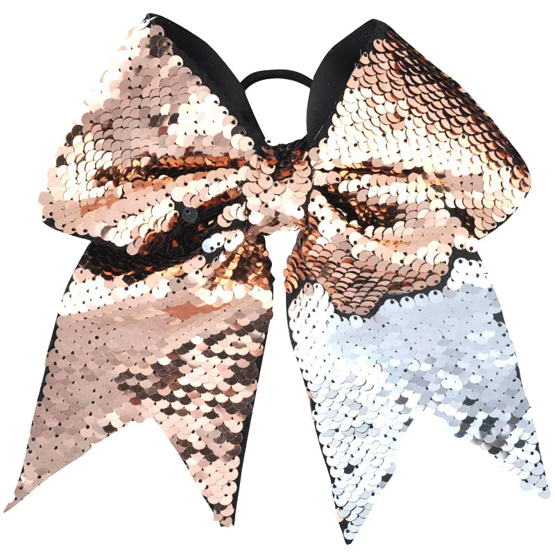 8 Inch Double-faced Mermaid Sequins Hair Bow for Girls