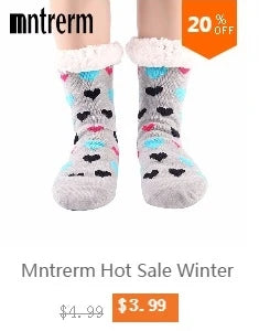 Mntrerm New Cute 2023 Indoor Home Slippers Warm Plush Non-Slip Soft Fur Women Shoes