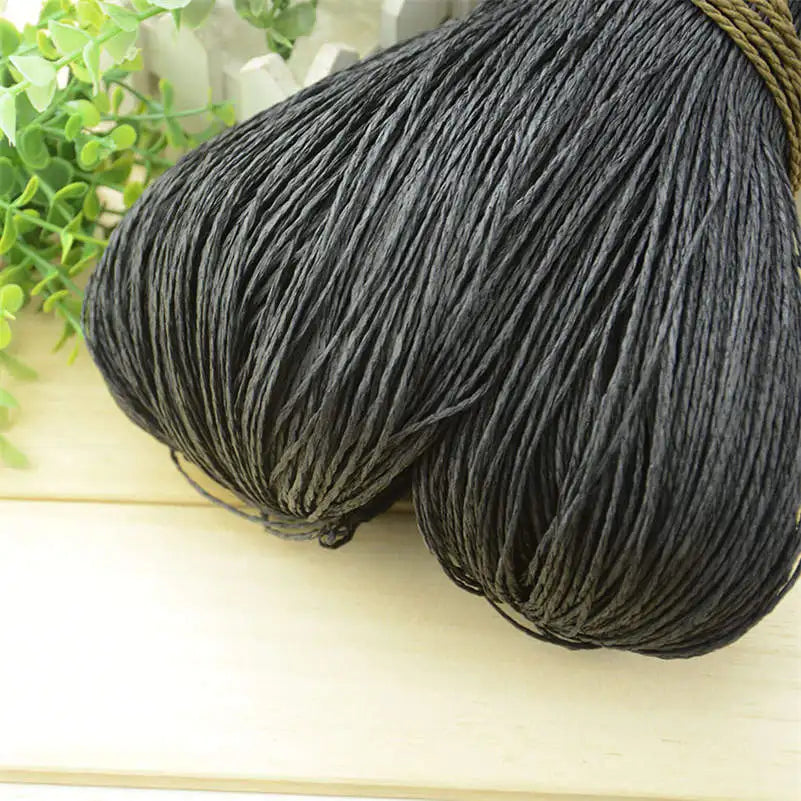Natural Raffia Straw Yarn 600 Meter 500g for Hand Knitting Crochet Summer Hats Handbags Baskets DIY Craft